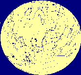 Animated Gif der Sternbewegung im Jahreslauf